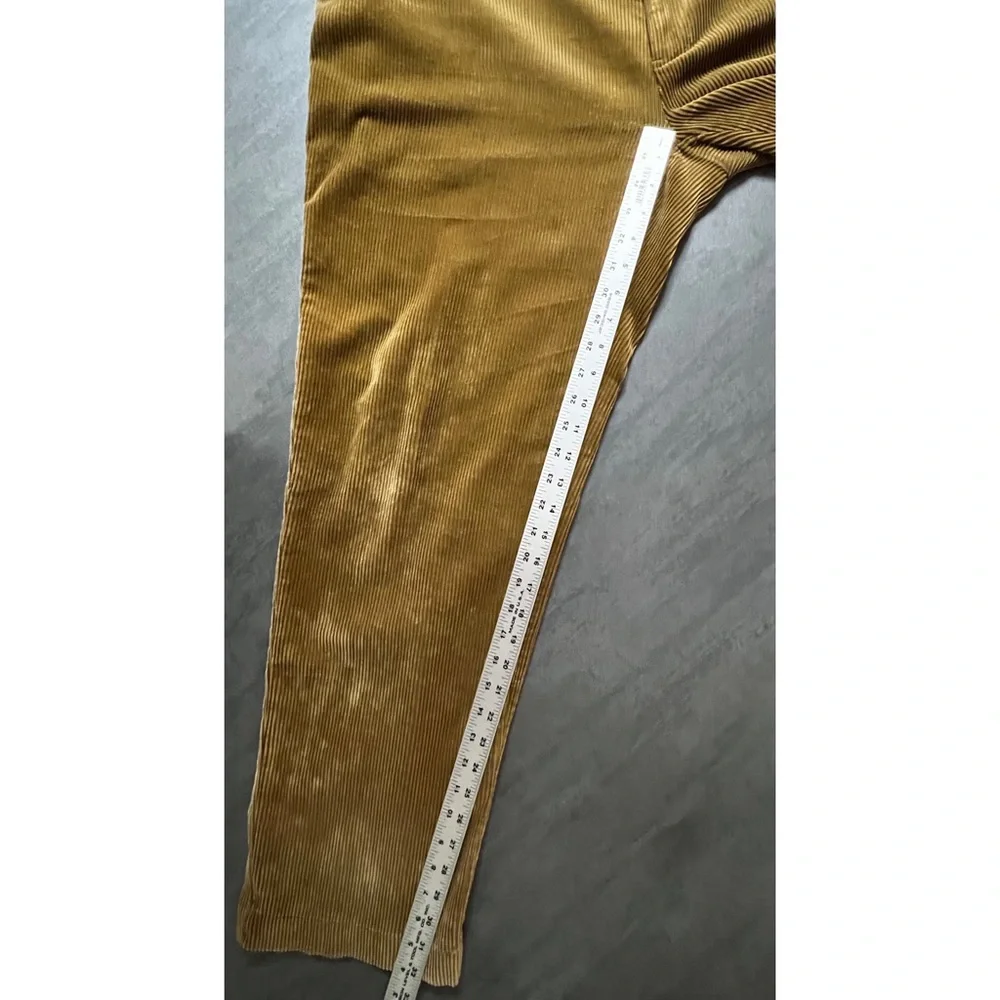VTG Polo Ralph Lauren Tan 100% Cotton Corduroy Flat Front Pants Men’s Size 38/32